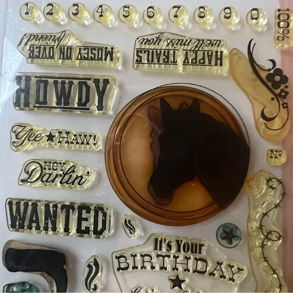 My Favorite Things Howdy Stamp Die Set Western Star Border Die Cowboy Horse